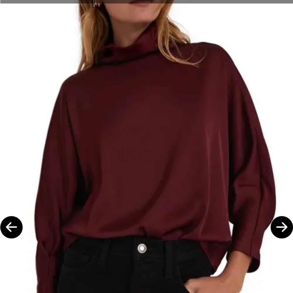 NWT Favorite Daughter Beverly Cowl Neck Blouse